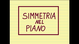 SIMMETRIA dei PUNTI nel piano cartesiano [upl. by Remde]