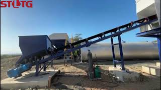 STLTG ASPHALT MIXING PLANT AT WORKING SITE STLTG SINOTECHLUTON SANDYZHANG 008618838288514 [upl. by Genevra]