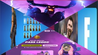 Fortnite nuovo aggiornamento con nuovo pass lego  Ed skin defoult selezionabili  LEO MESSI [upl. by Atineg]