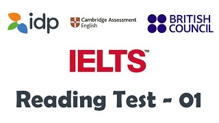 IELTS Reading Practice Test With Answers Video 01 Academic [upl. by Nerland245]