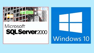 Install SQL Server 2000 on Windows 10  Solved  Setup Initialization Error in SQL Server 2000 [upl. by Assillem]