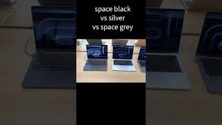 Macbook Pro Color Comparison  Space Black vs Space Grey vs Silver macbook macbookpro [upl. by Pettiford]