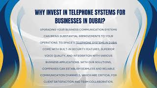 Enhance Your Business Communication with Telspace EPABX and IP telephone Systems in UAE and Qatar [upl. by Nelav355]