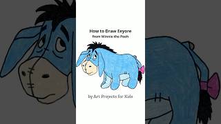 How to Draw Eeyore from Winnie the Pooh drawingforkids [upl. by Haelahk]