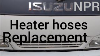 ISUSU NPR 4HF1 amp 4HG1 HEATER HOSE REPLACEMENT [upl. by Yremogtnom]