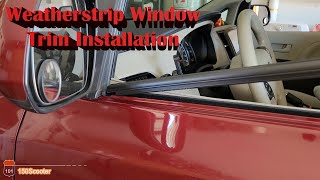 Toyota Sienna Weatherstrip Window Molding Trim Seal Installation The Easy Way [upl. by Granoff287]