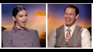 BUMBLEBEE Interviews Hailee Steinfeld and John Cena [upl. by Cavanagh]