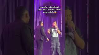 Sorprenden a Romeo Santos 😮 Concierto Publico RomeoSantos Imitación Bachata RD [upl. by Afatsuom]