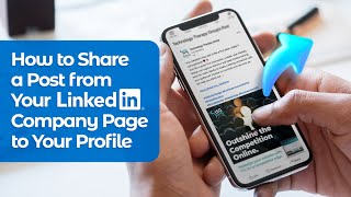 How to Share a Post from Your LinkedIn Company Page to Your Profile  LinkedIn tips 2024 [upl. by Ayita]