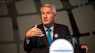 Thorbjørn Jagland om Nobels fredspris 2014 [upl. by Aicillyhp677]