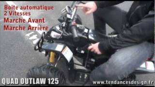 QUAD 125CC  OUTLAW125 TENDKXDATV002 [upl. by Evad]