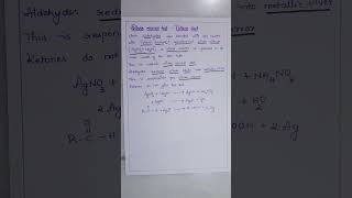 Tollens test Silver mirror test Carbonyl compounds BSc [upl. by Yasibit]