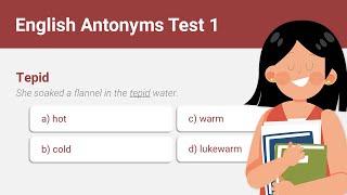 English Antonyms Test Part 1 [upl. by Tom]