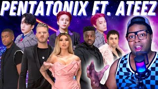 SINGER REACTS to Pentatonix feat ATEEZ 에이티즈  “A Little Space” MV  REACTION [upl. by Oinotna]