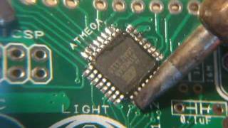 SMT TQFP 32pin IC soldering [upl. by Benyamin]