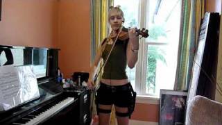 Lara plays the Tomb Raider theme IN COSTUME violin cover [upl. by Adnirol]