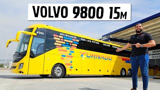 Viaja a Estados Unidos en este LUJOSO autobús  Volvo 9800  Tornado Bus Company [upl. by Licko638]