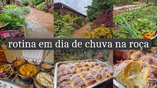 Chuvinha caindo  comida afetiva  pão quentinho  vida na roça que amo♡ [upl. by Dorris986]