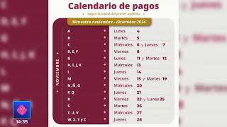 Calendario pago pensión ll Noticias con Juan Carlos Valerio [upl. by Afihtan]