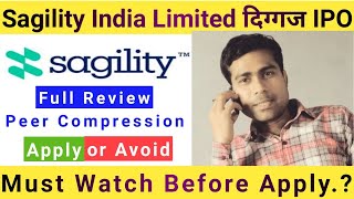 Sagility India IPO Review  Sagility IPO Full Detail Hindi में  Apply or Avoid [upl. by Cobbie]