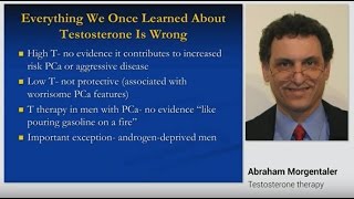 Testosterone Therapy  a 40 Year Perspective on Prostate Cancer  By Dr Abraham Morgentaler [upl. by Rehpotsihc733]