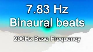 783Hz Schumann Earth Resonance 8 Hours Theta Binaural Beats 200Hz Base Frequency [upl. by Nagad881]