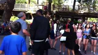 Kobe Bryant at Disneyland 622012 [upl. by Saduj]