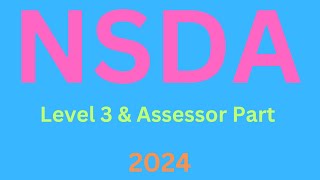 NSDA Computer Operation Level3 amp Assessor Part 2nd Class [upl. by Ahsiekahs]