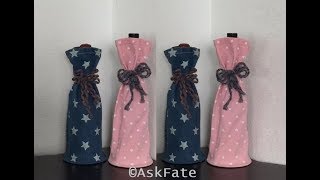 DIY Wine Gift Bags Made with Old Jeans MadeByFate 136 [upl. by Ennayt]