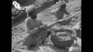 An Eastern Market 1928  filmed in Rawalpindi [upl. by Ardnued]