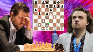 Hardest chess game 309 Hans Niemann vs magnus Carlsen [upl. by Josiah860]