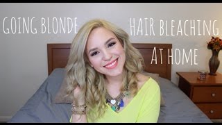 BRUNETTE TO BLONDE how to lighten your own hair [upl. by Tdnarb461]