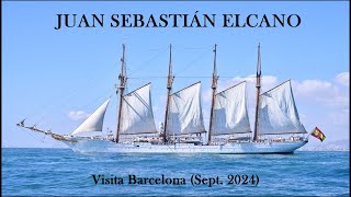 El quotJuan Sebastián Elcanoquot de la Armada española visita Barcelona Entrevista a su Comandante [upl. by Aitercul351]