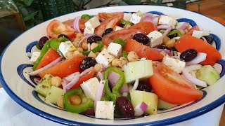 Ensalada griega de garbanzos  LAS RECETAS DEL VERANO [upl. by Siuol]