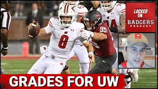 Wisconsin Badgers football grades for the Washington State football game grade for Tanner Mordecai [upl. by Pavel]