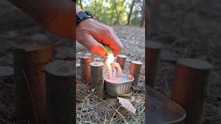 Survival Skills Reheat bread using canned food [upl. by Aneala]