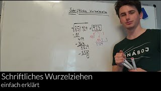 Schriftliches Wurzelziehen einfach erklärt  Mathe mit Lukas [upl. by Foster983]