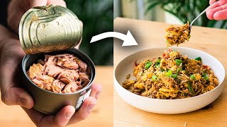 How To Turn 1 Canned Tuna Into a Restaurant Meal 4 Ways [upl. by Elana]