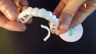 Snap On Smile Fake Teeth Oral Care Natural Bleaching Dental  Unboxing amp Review [upl. by Sewoll]