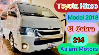 Toyota Hiace Luxury VanModel 2018 Cobra Hiace  Hiace 214  Fresh Hiace  Japan Import [upl. by Mannuela188]