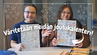 Väritetään meidän JOULUKALENTERI [upl. by Renrut402]