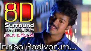 Innisai Paadivarum 8D  Thullatha Manamum Thullum Innisai Paadivarum Song  8D Tamil Songs  bfm [upl. by Akoek]