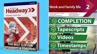 New Headway Elementary 5th Edition  Unit 2 Work and Family Life  Students Book [upl. by Sumerlin]