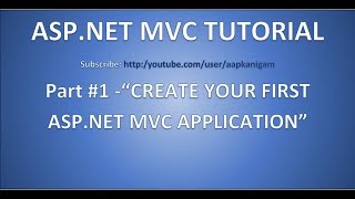 Part 1 Stepbystep ASPNET MVC Tutorial for Beginners  How to create a  website using MVC [upl. by Lladnar336]