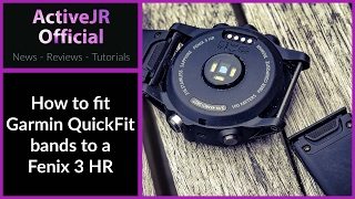 How to fit Garmin fenix 5x Quickfit bands to a Fenix 3 HR [upl. by Inalem]