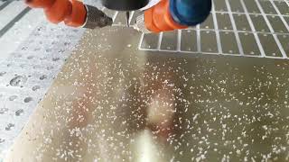 CNC cutting brass 10mm [upl. by Polik]