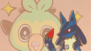 Pokémon Grookey Cute Moments [upl. by Dennett]