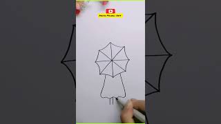 How To Draw Girl  Easy Step By Step Guide for Kids 🎨 short drawing shorts art viral satisfy [upl. by Aicala]