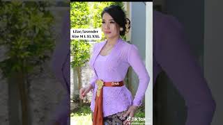 Kebaya jadi bordir kancing KLEPET SizeM L XL XXL M ld 88 cmL ld 94cmXL ld 100cmXXL ld 106cmRp 125rb [upl. by Irehc]