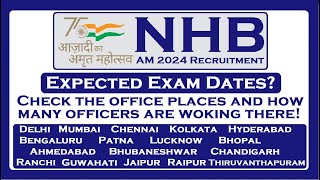 NHB Assistant Manager 2024 Tentative Exam Date [upl. by Publus]